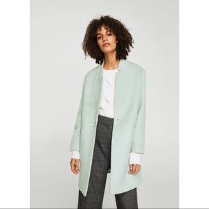 Pale mint green coat NWT